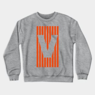 Orange V Crewneck Sweatshirt